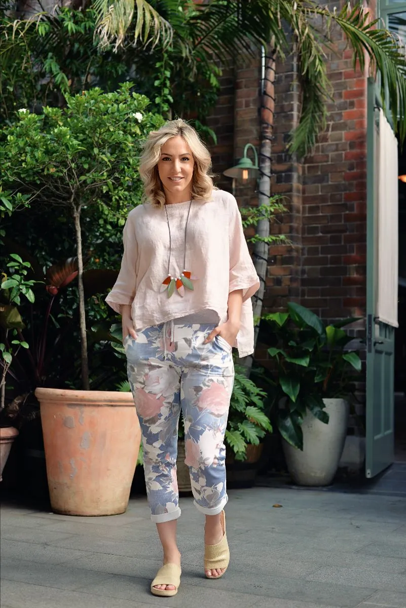 Angie Light Denim Italian Pants