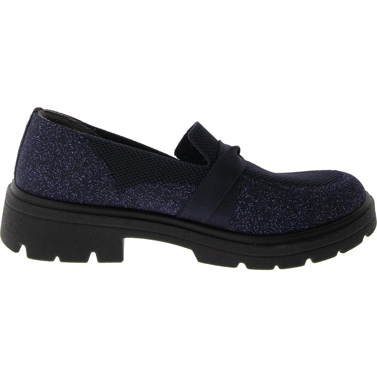 Bzees Womens Muse Knit Lifestyle Loafers
