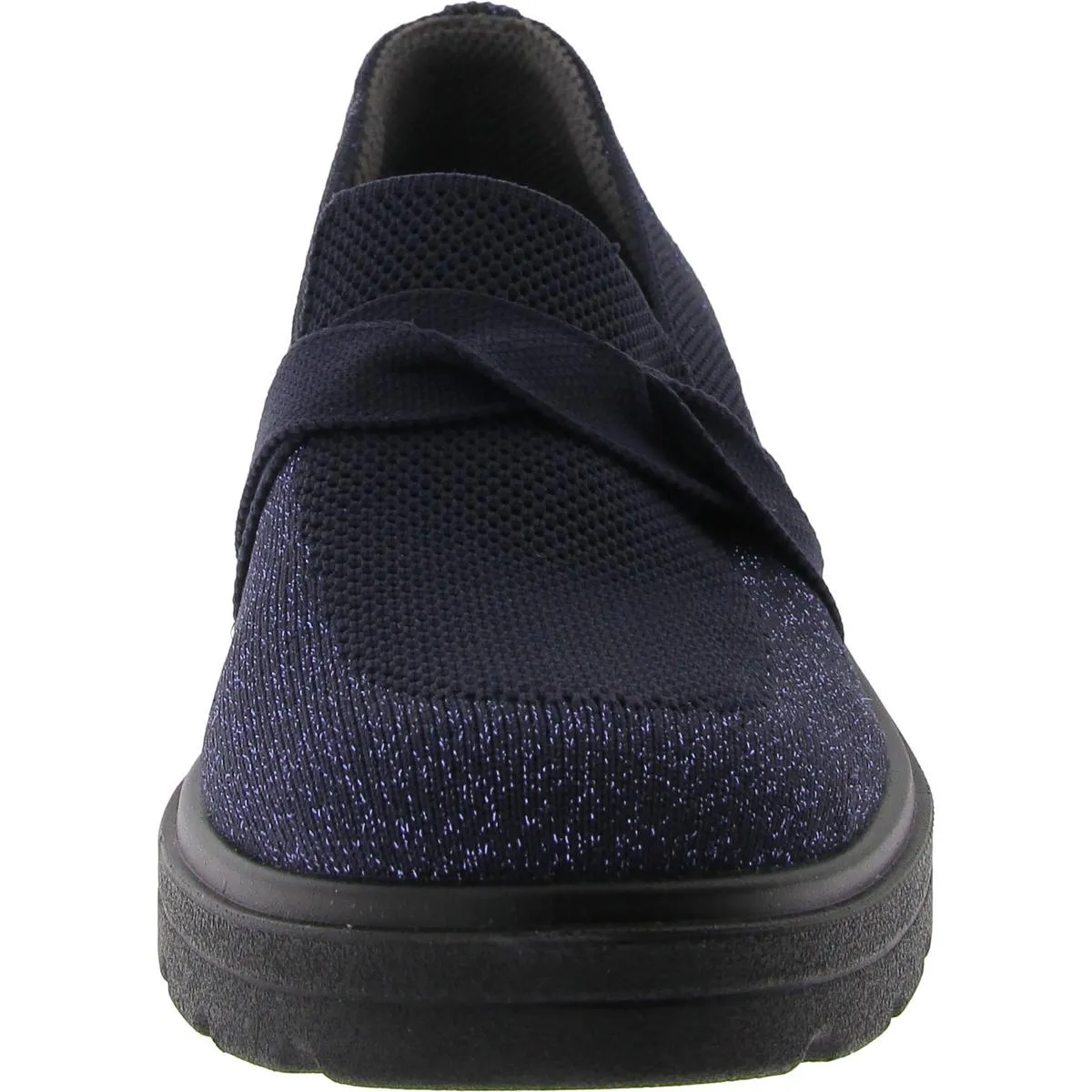 Bzees Womens Muse Knit Lifestyle Loafers