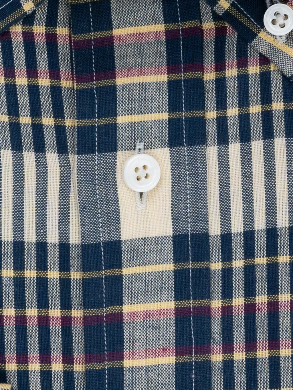 Cream & Blue Madras Check