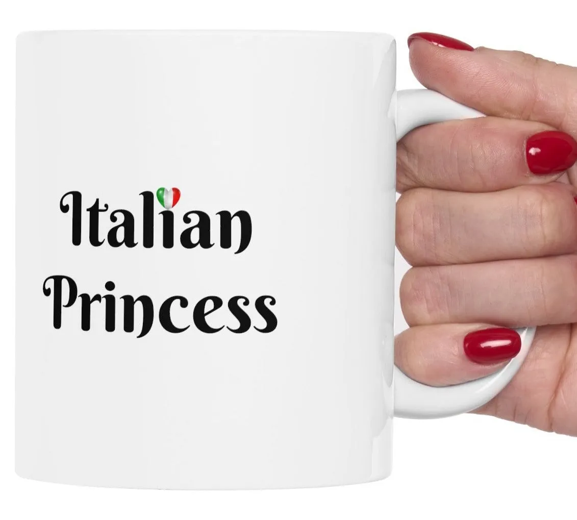 Italian Princess Mug 11oz - Italian Flag Mug