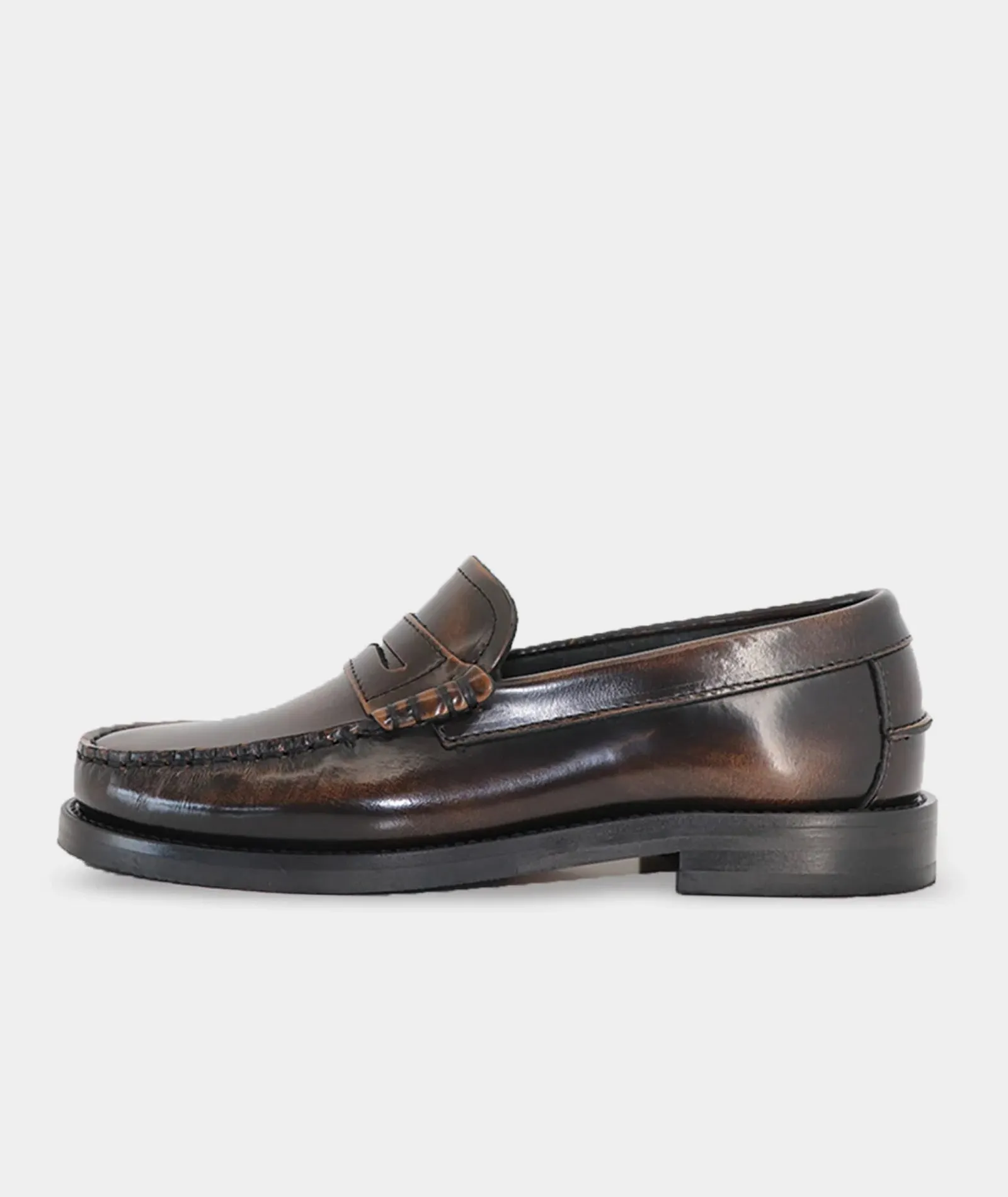 Miles Penny Loafer - Brown Polido