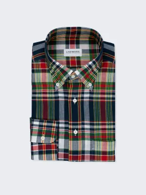 Navy & Red Madras Check