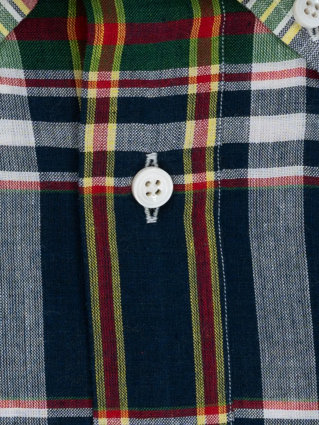 Navy & Red Madras Check