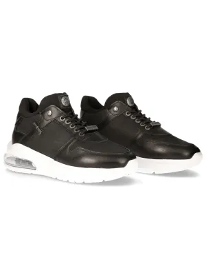 NEW ROCK Modern Genuine Leather Lace-Up Sneakers