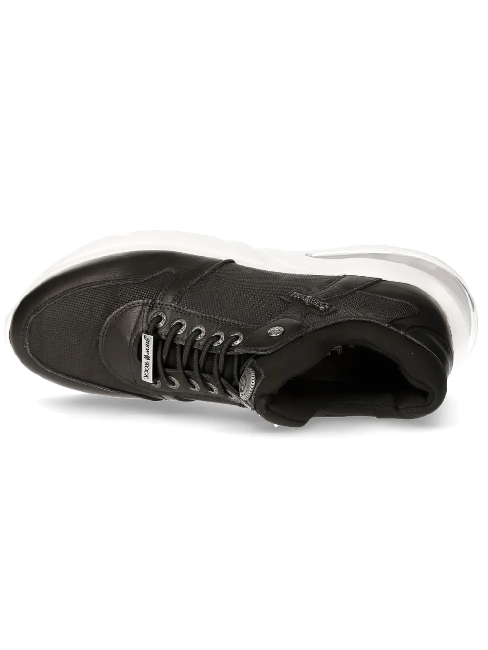 NEW ROCK Modern Genuine Leather Lace-Up Sneakers