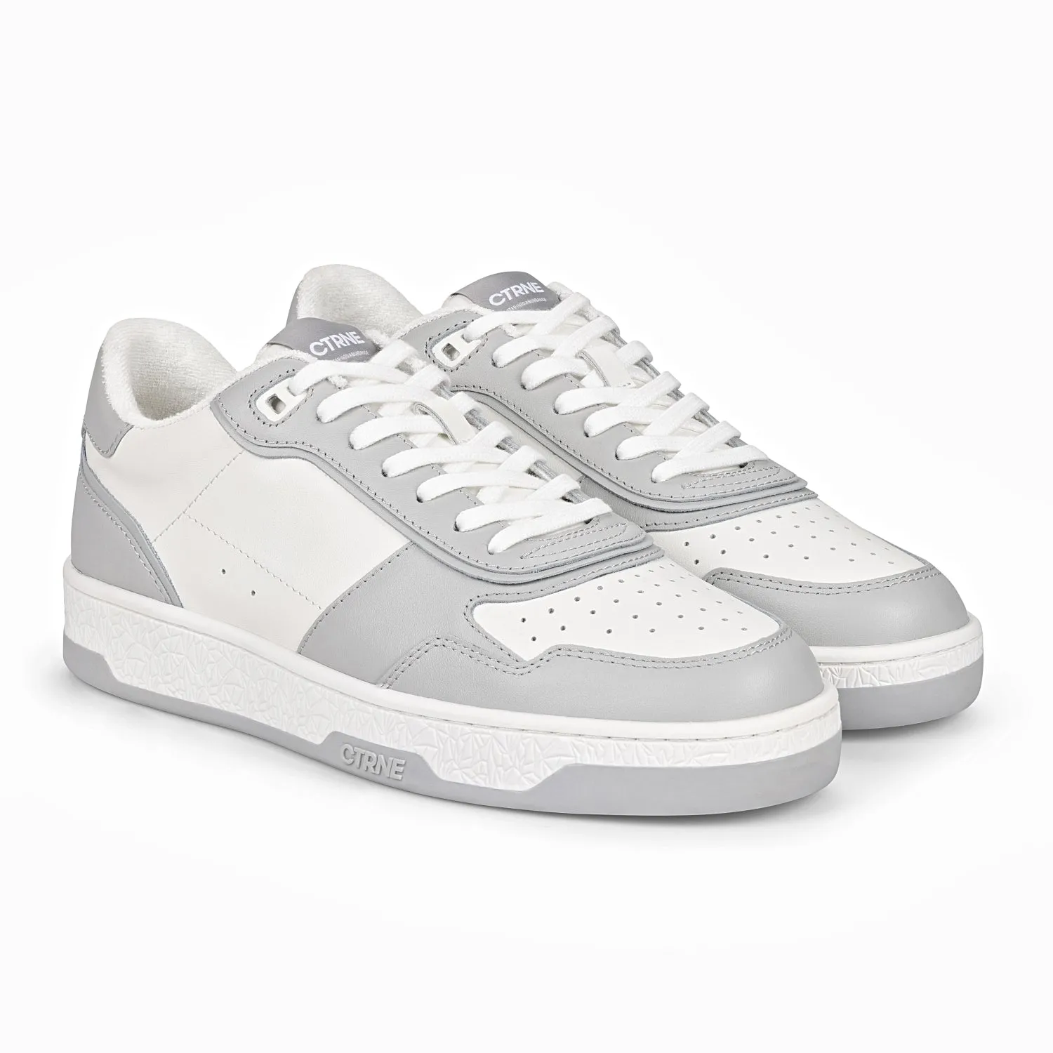 Orgonite Manifest Sneaker in White/Grey/Leather
