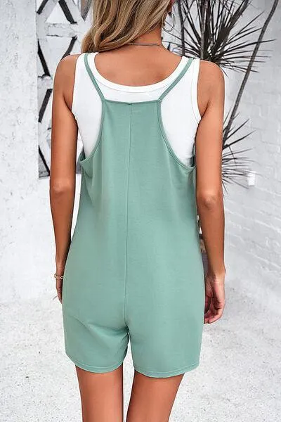 Summer Chill Sleeveless Scoop Neck Cami Romper