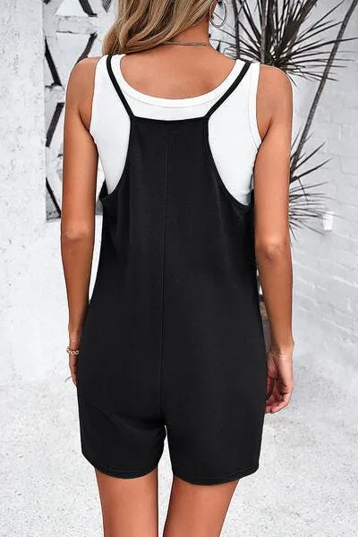 Summer Chill Sleeveless Scoop Neck Cami Romper