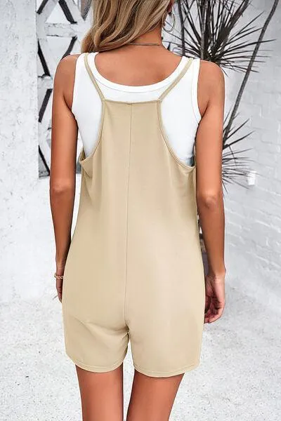 Summer Chill Sleeveless Scoop Neck Cami Romper