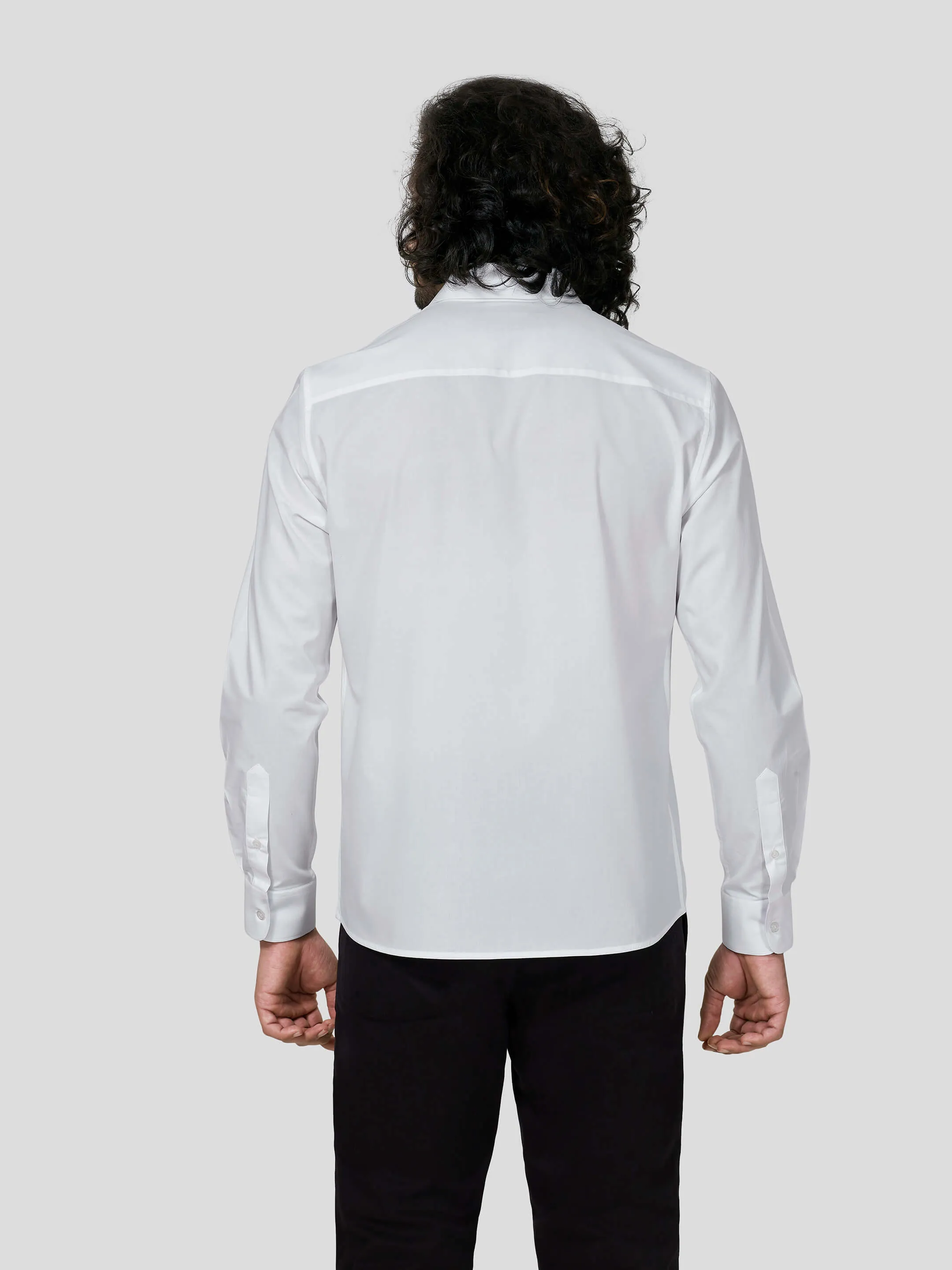 Tranquil Full Sleeve Contrast Trim Untuck Fit Shirt