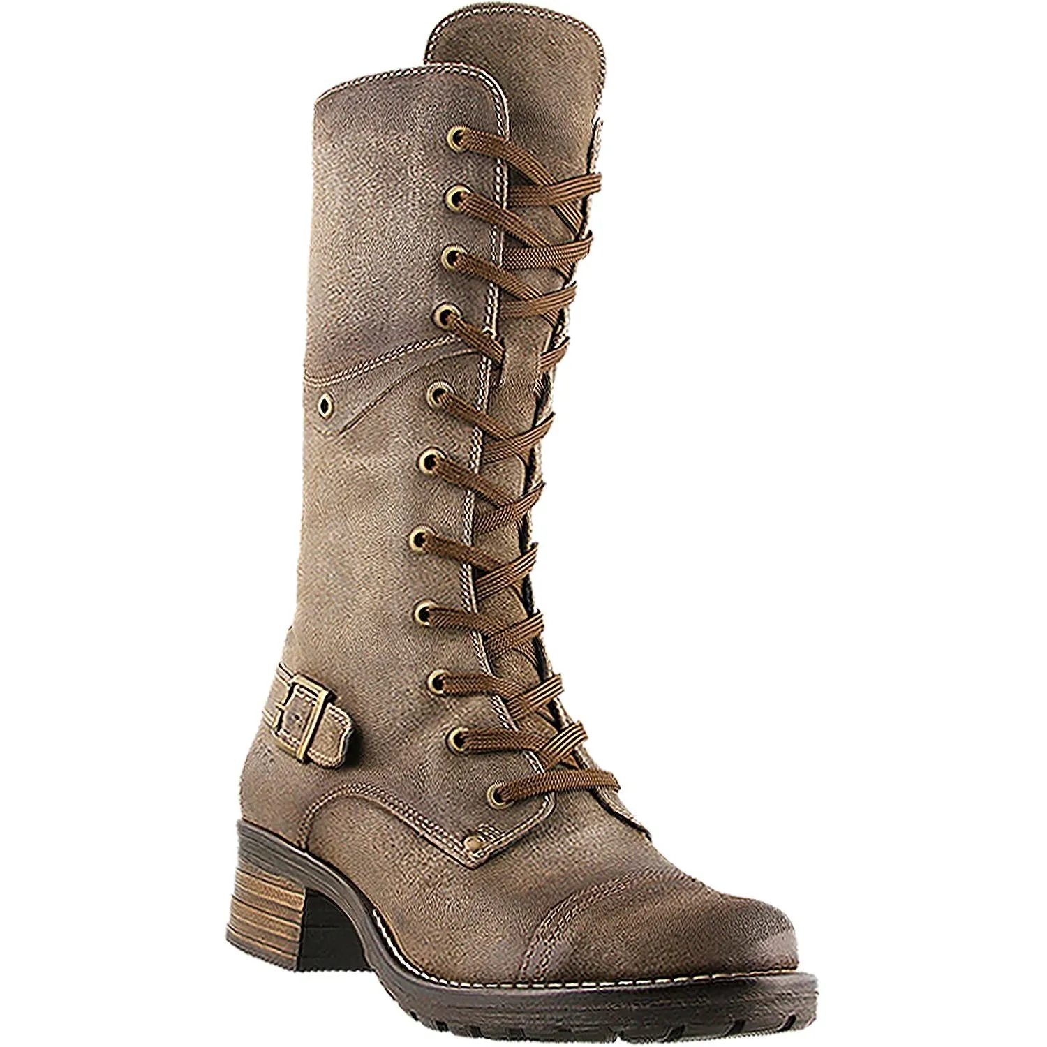 Women's Taos Tall Crave Smoke Rugged Leather